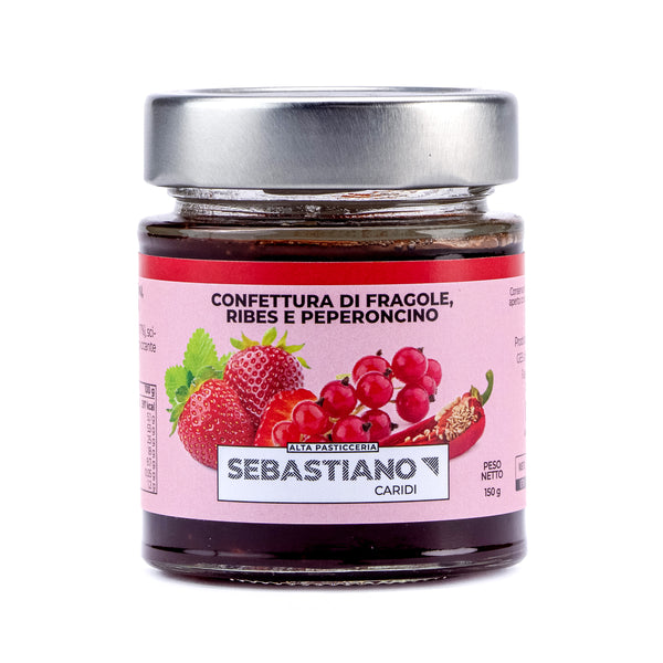 Confettura di fragole, ribes e peperoncino